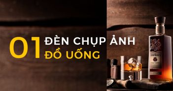 Chụp ảnh đồ uống chuyên nghiệp với 01 đèn