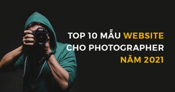 10 website template đẹp cho photographers 2021